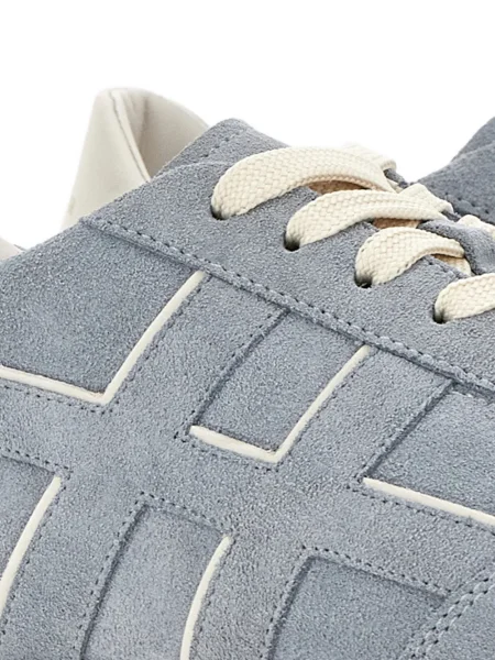 Sneakerși Hogan din piele de căprioară albastru