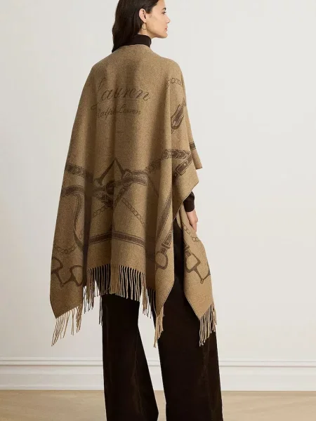LAUREN RALPH LAUREN Poncho Maro deschis gri
