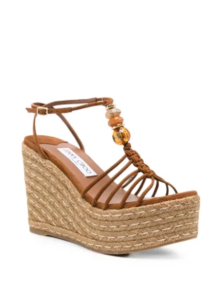 Sandale Jimmy Choo cu pană maro