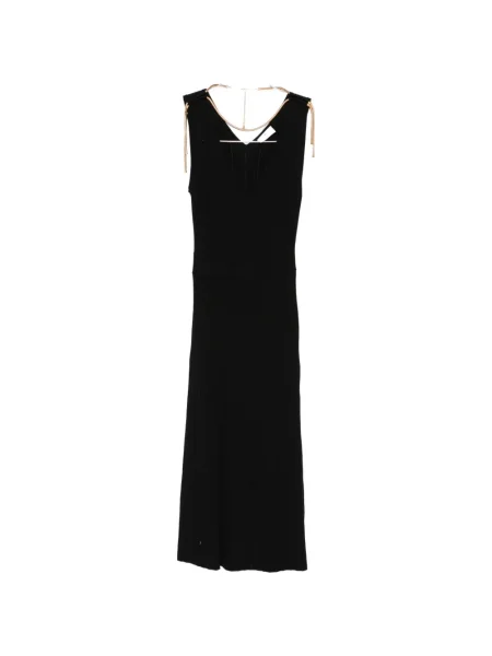 Rochie midi Elisabetta Franchi cu decolteu în V până la genunchi de costum negru
