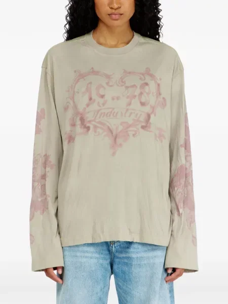 Lung tricou Diesel cu imagine