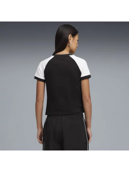 Koszulka FUTURE.PUMA.ARCHIVE z lamówką o wąskim kroju Odzież S czarny