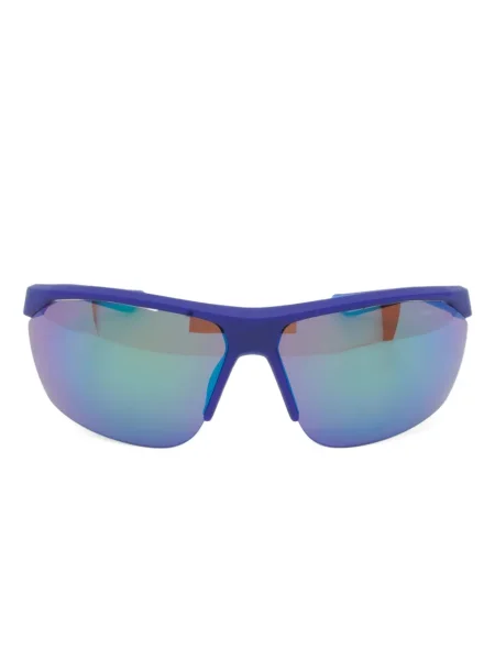 Ochelari de soare Nike cu cordon din jerseu cu imprimeu abstract gri
