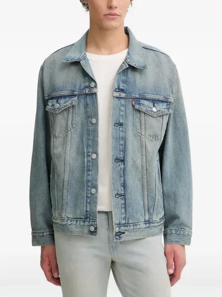 Gulerat pantaloni Levi's® evazate zdrențuiți albastru