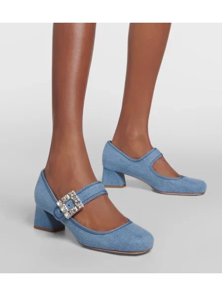Lodičky Roger Vivier s prackou modrá