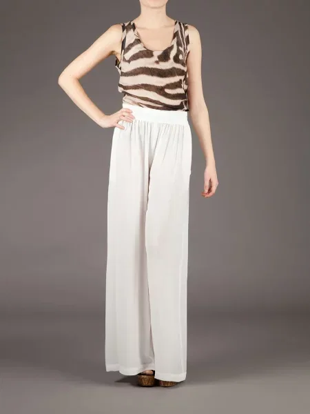 Ζεβρε τοπ Mantu με σχέδιο καφέ