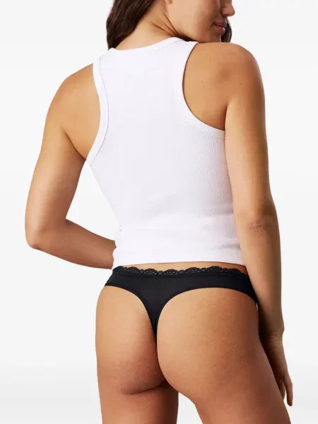 Прашки Calvin Klein Underwear с дантела черно