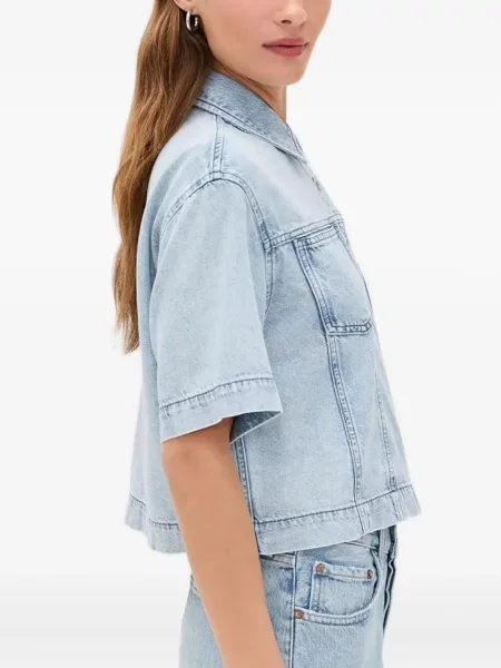 Cămașă Rag & Bone scurtă albastru