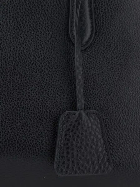 Geantă shopper Nothing Written din piele negru