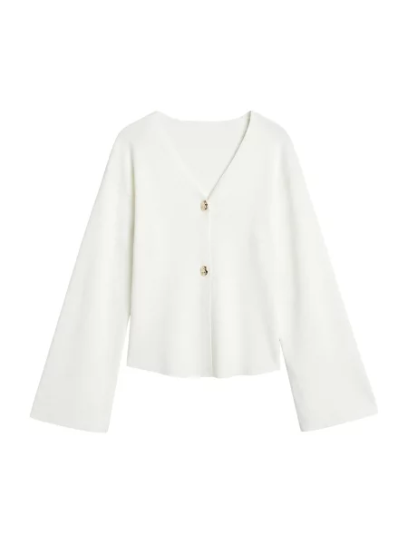 VERO MODA Πλεκτή ζακέτα VMSUSANNE' λευκό
