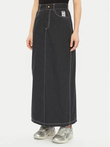 Adidas Originals spódnica Aop Maxi Skirt maxi prosta szary
