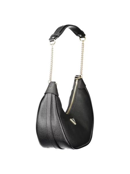 Lniana torebka Guess czarna