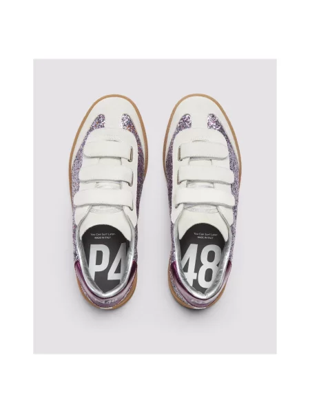 Sneakersy P448 zamszowe fioletowe
