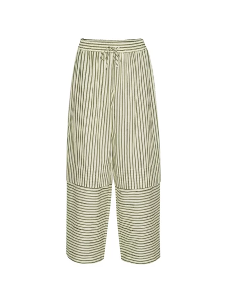 Pantaloni Henrik Vibskov cu dungi verde