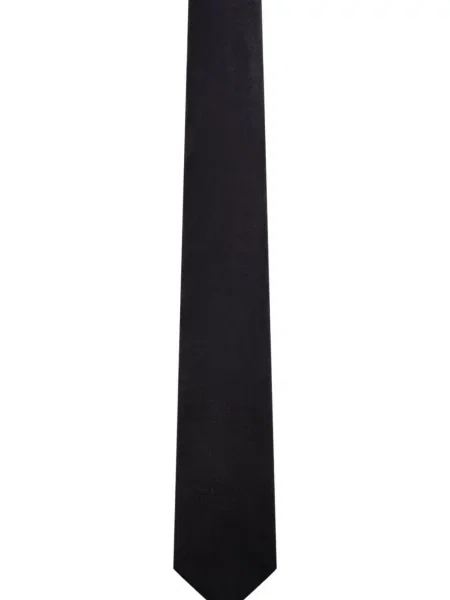 Cravată Corneliani din satin negru