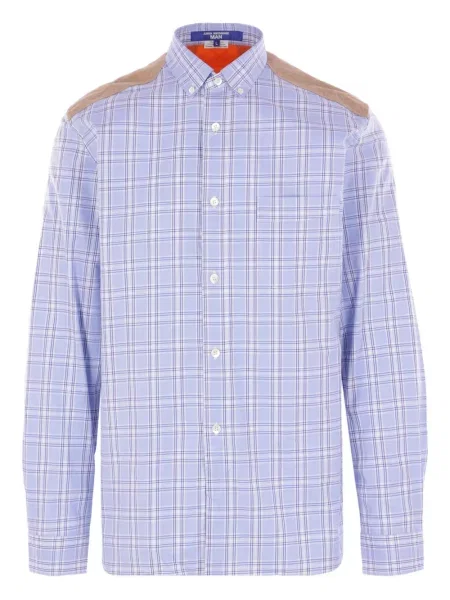 Kostkovaná prošívaná košile Junya Watanabe Man fialová