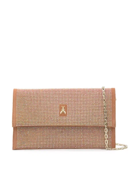 Stras geantă plic Patrizia Pepe maro