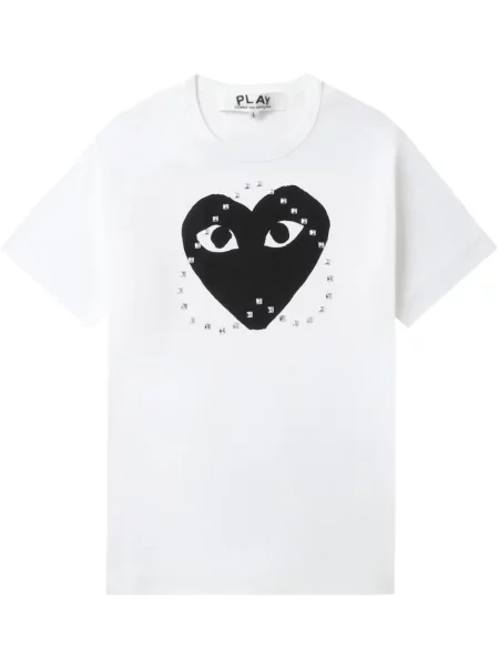 Tricou Comme Des Garcons Play alb