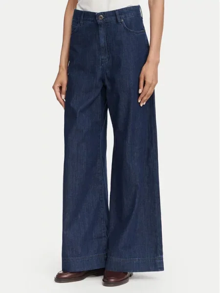 Weekend Max Mara Farmer Vega Sötétkék Wide Leg