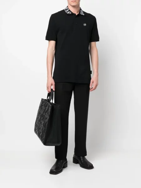 Scurt tricou polo Philipp Plein negru