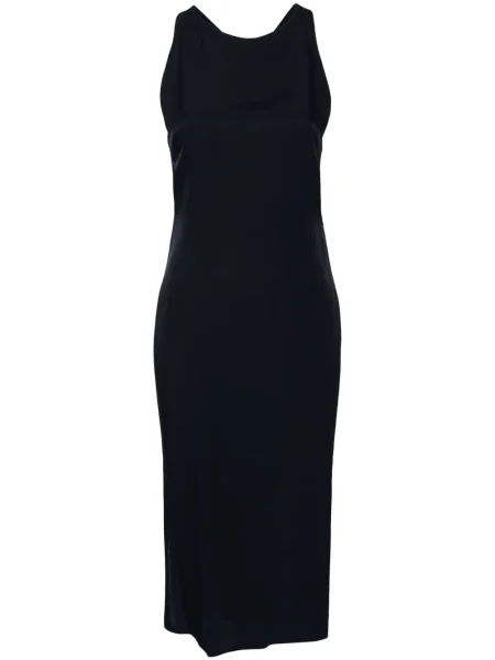 Костюм миди рокля Gauchere без ръкави до коляното синьо