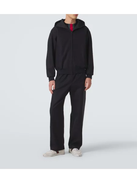 Pantaloni Gucci din canvas albastru
