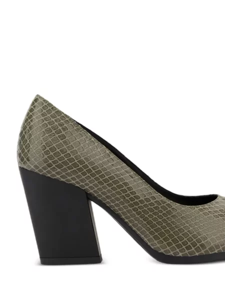 Pantofi cu toc Hogan din piele verde