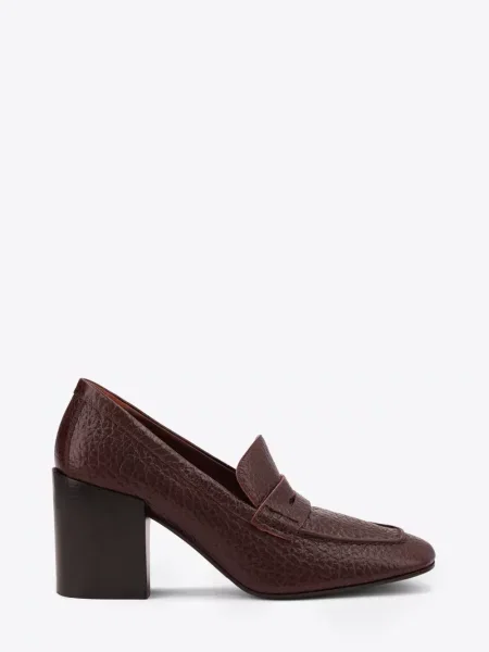 Pantofi loafer Dries Van Noten din piele roșu