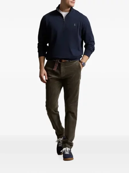 Бягане плетени панталон Polo Ralph Lauren на райета синьо