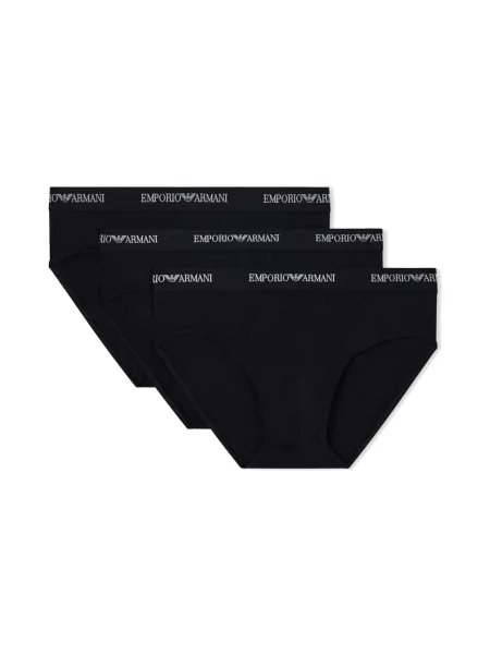 Dzianinowe majtki Emporio Armani czarne