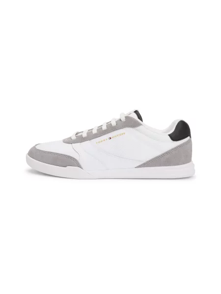 TOMMY HILFIGER Rövid szárú sportcipők Lopro szürke / fekete fehér