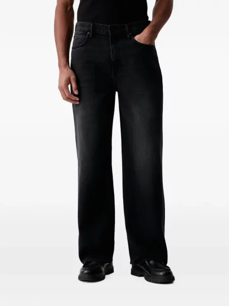 Blugi drepți Allsaints negru