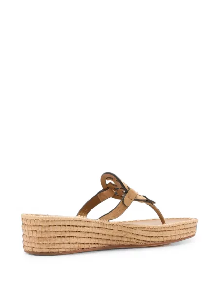 Sandale Tory Burch cu pană maro