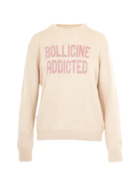 Top Mc2 Saint Barth cu broderie tricotate bej