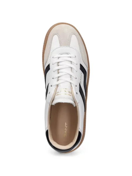 Fűzős platform talpú csipkés sneaker Gant fehér