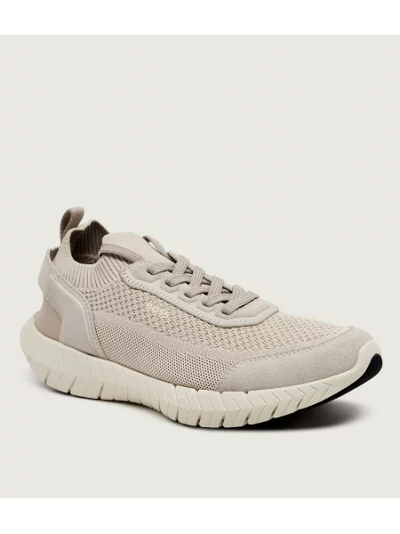 BOSS BLACK Sneakers tornacipő Motion_Slon_bkn | hasított bőr bézs