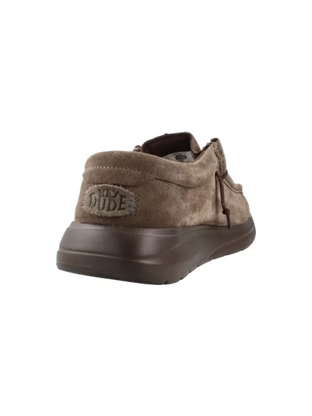 Pantofi Heydude din piele de căprioară maro