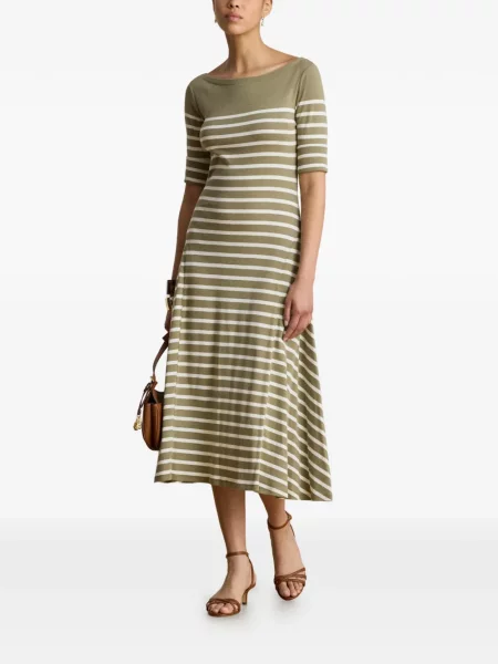 Rochie midi Lauren Ralph Lauren verde