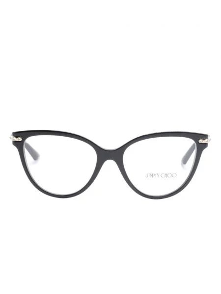 Ochelari de soare cu ochi de pisică Jimmy Choo Eyewear negru