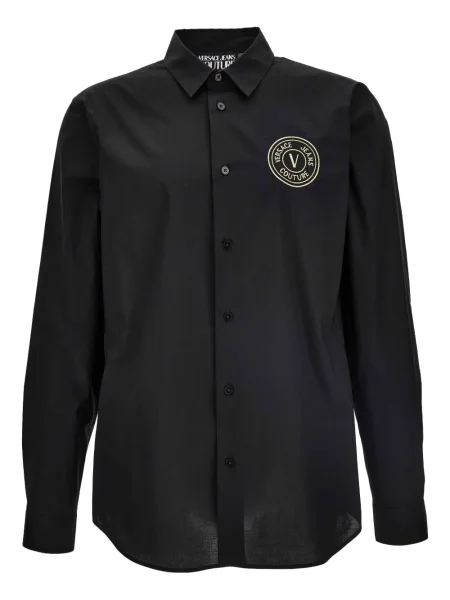 Košulja Versace Jeans Couture s vezom crna