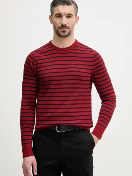 Tommy Hilfiger sweter bordowy