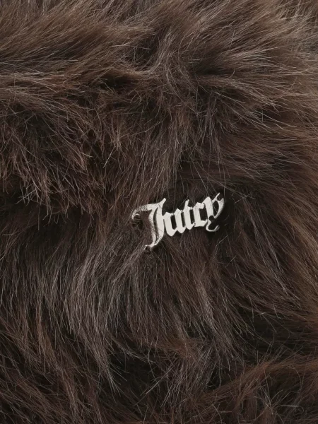 Pălărie Juicy Couture cu autograf cu blană maro