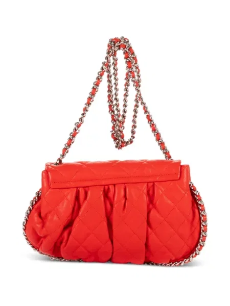Kožená kožená taška Chanel Pre-owned červená