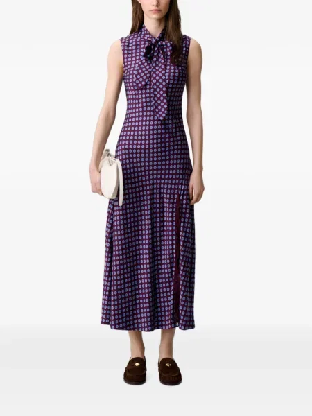 Rochie maxi Claudie Pierlot din dantelă roșu