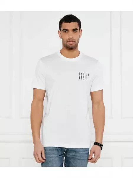 Calvin Klein Jeans Póló OMBRE fehér