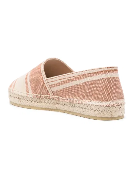 Espadryle Etro w paski z paskiem brązowe
