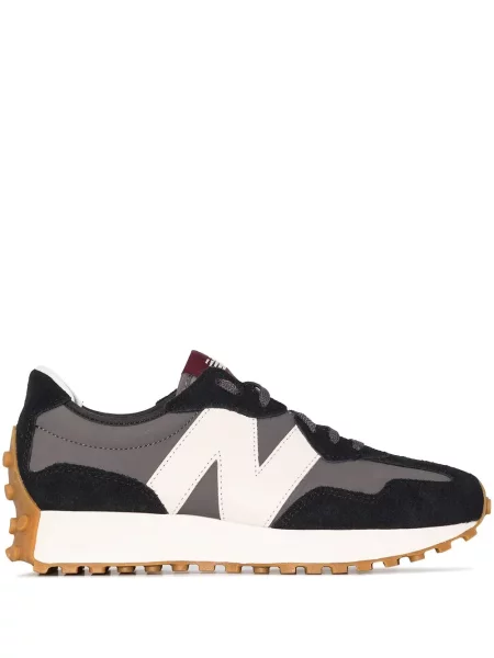 Sneakerși New Balance 327 cu șireturi din dantelă negru