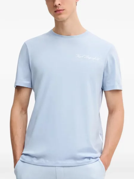 Tricou Karl Lagerfeld cu imagine albastru