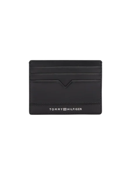 Usnjena denarnica Tommy Hilfiger črna