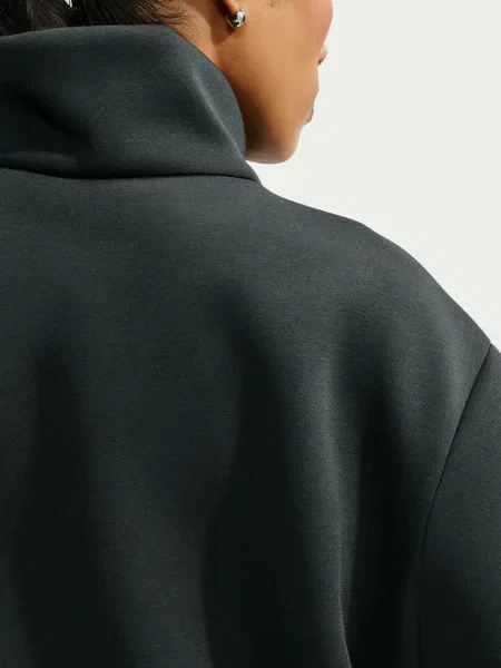 Nike Sportswear oversize kabát női modállal fekete
